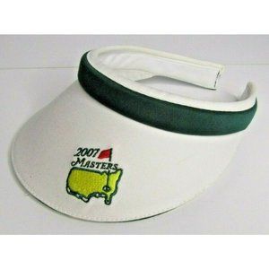Masters 2007 Golf Sun Visor Hat White/Green Women’s Magnolia Lane